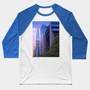 Skyscrapers Buildings Tudor City Manhattan NYC Baseball T-Shirt